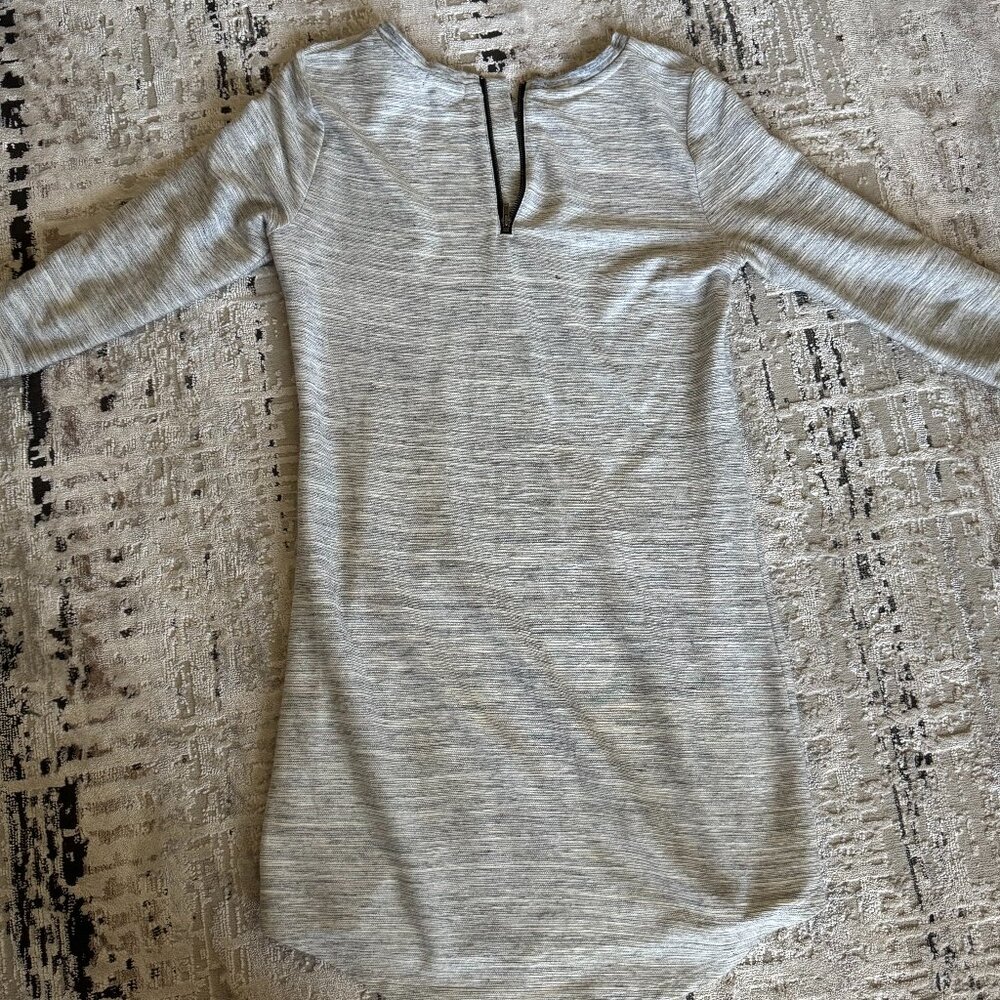 Gap grey and white striped dress